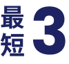 最短3